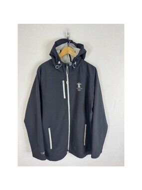 Vancouver 2010 Olympics Elevate Softshell Jacket Mens Large Black Full Zip